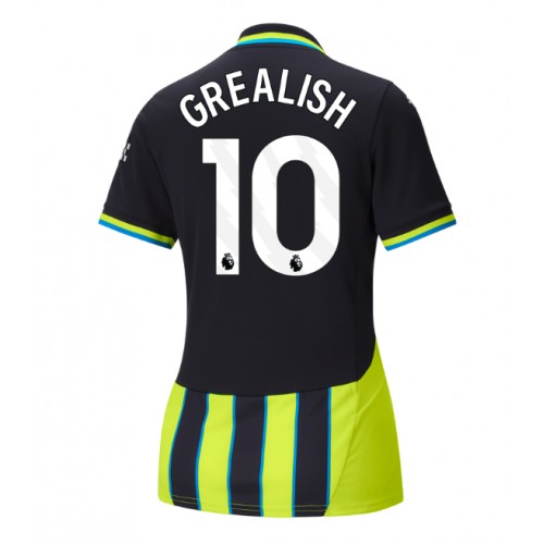 Fotbalové Dres Manchester City Jack Grealish #10 Dámské Venkovní 2024-25 Krátký Rukáv